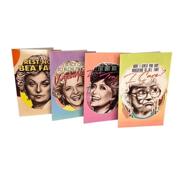 NEW Golden Girls Set of 4 Novelty Cards - Picture 1 of 6